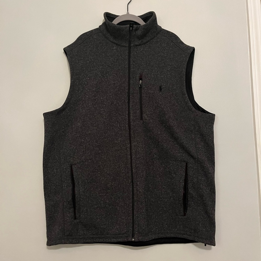Polo Ralph Lauren Performance Fleece Vest Jacket Mens 2XLT Big & Tall Full Zip